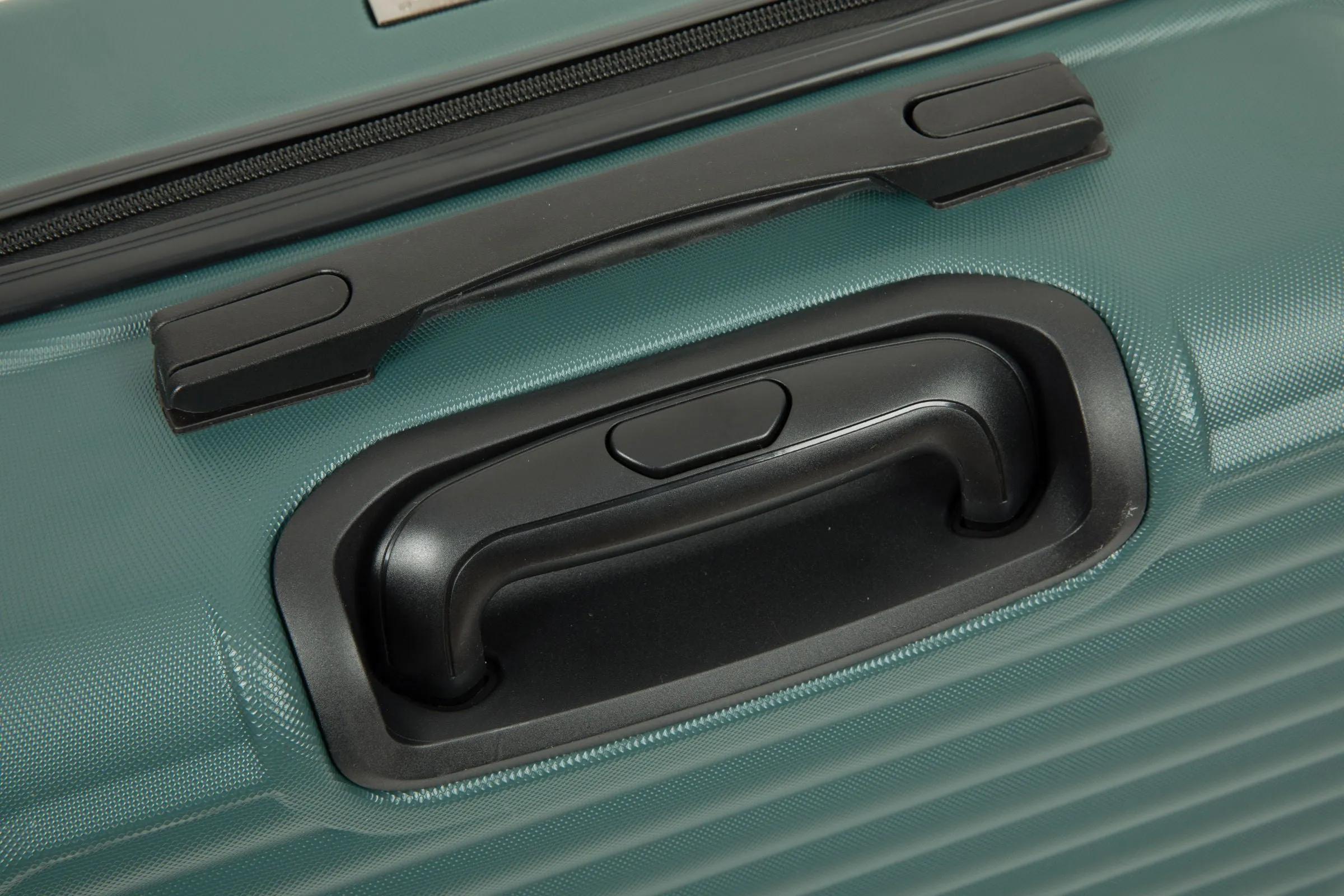 3 Piece Luggage Sets Lightweight Suitcase With Two Hooks, Spinner Wheels - Green