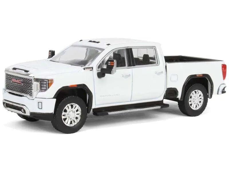 48 COUNT CASE 2022 GMC Sierra 2500 Denali - Summit White (Exclusive) Diecast 1:64 Scale Model - Karson Diecast Co. 51510B-48PKCASE