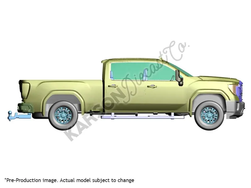 48 COUNT CASE 2022 GMC Sierra 2500 Denali - Summit White (Exclusive) Diecast 1:64 Scale Model - Karson Diecast Co. 51510B-48PKCASE