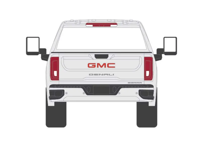 48 COUNT CASE 2022 GMC Sierra 2500 Denali - Summit White (Exclusive) Diecast 1:64 Scale Model - Karson Diecast Co. 51510B-48PKCASE