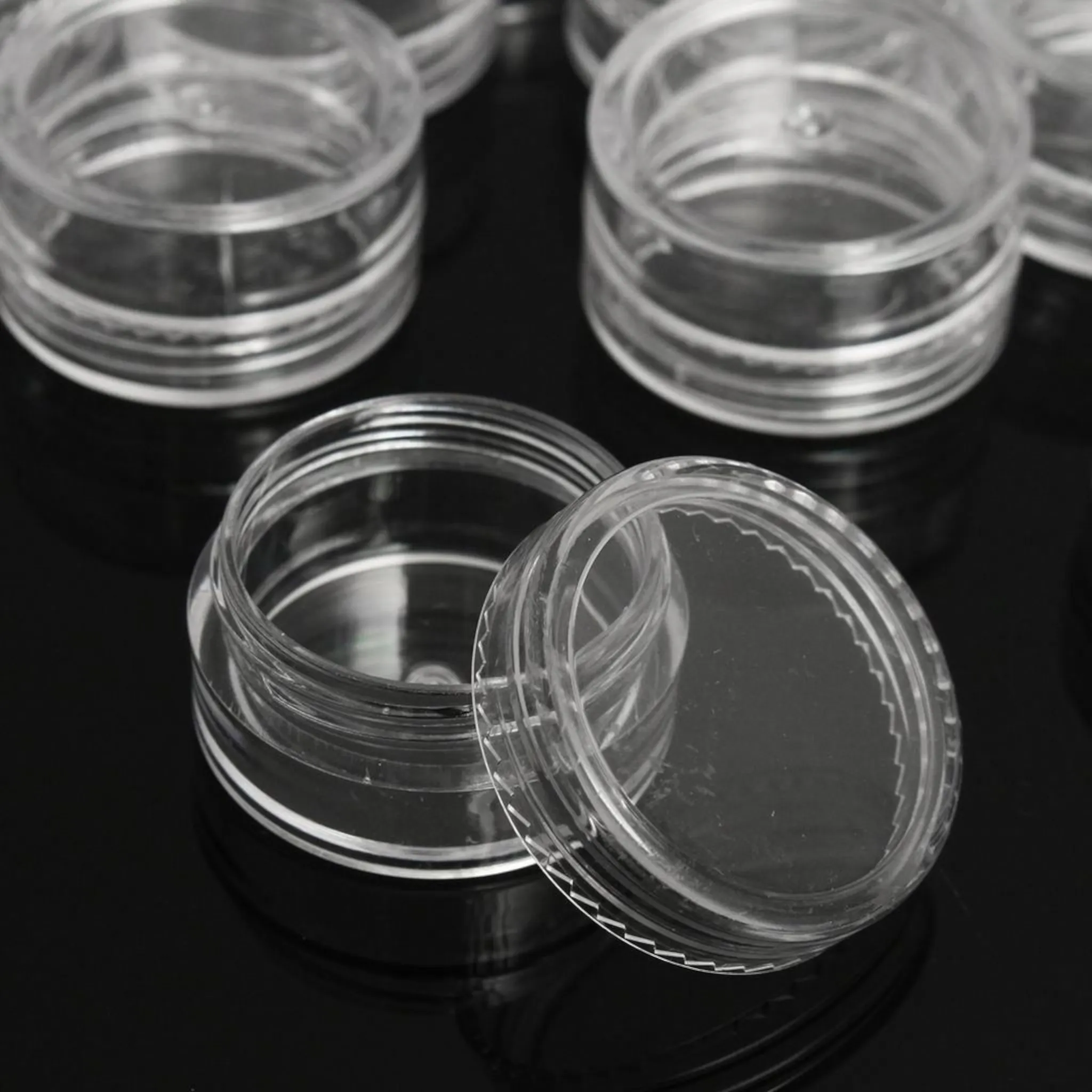 50g Acrylic Cosmetic Container Plastic Jar with Lid Crystal Clear 1pc