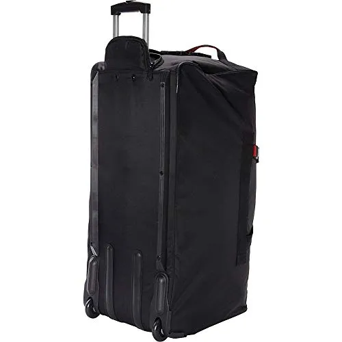 A.Saks 31" Expandable Ballistic Nylon Trolley Duffel Bag in Black