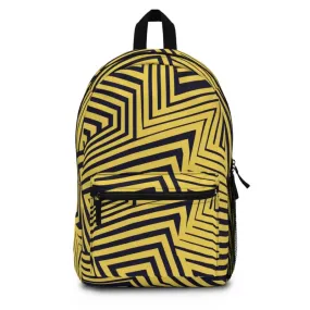 Bold Yellow Backpack Super Spacious Spun Polyester