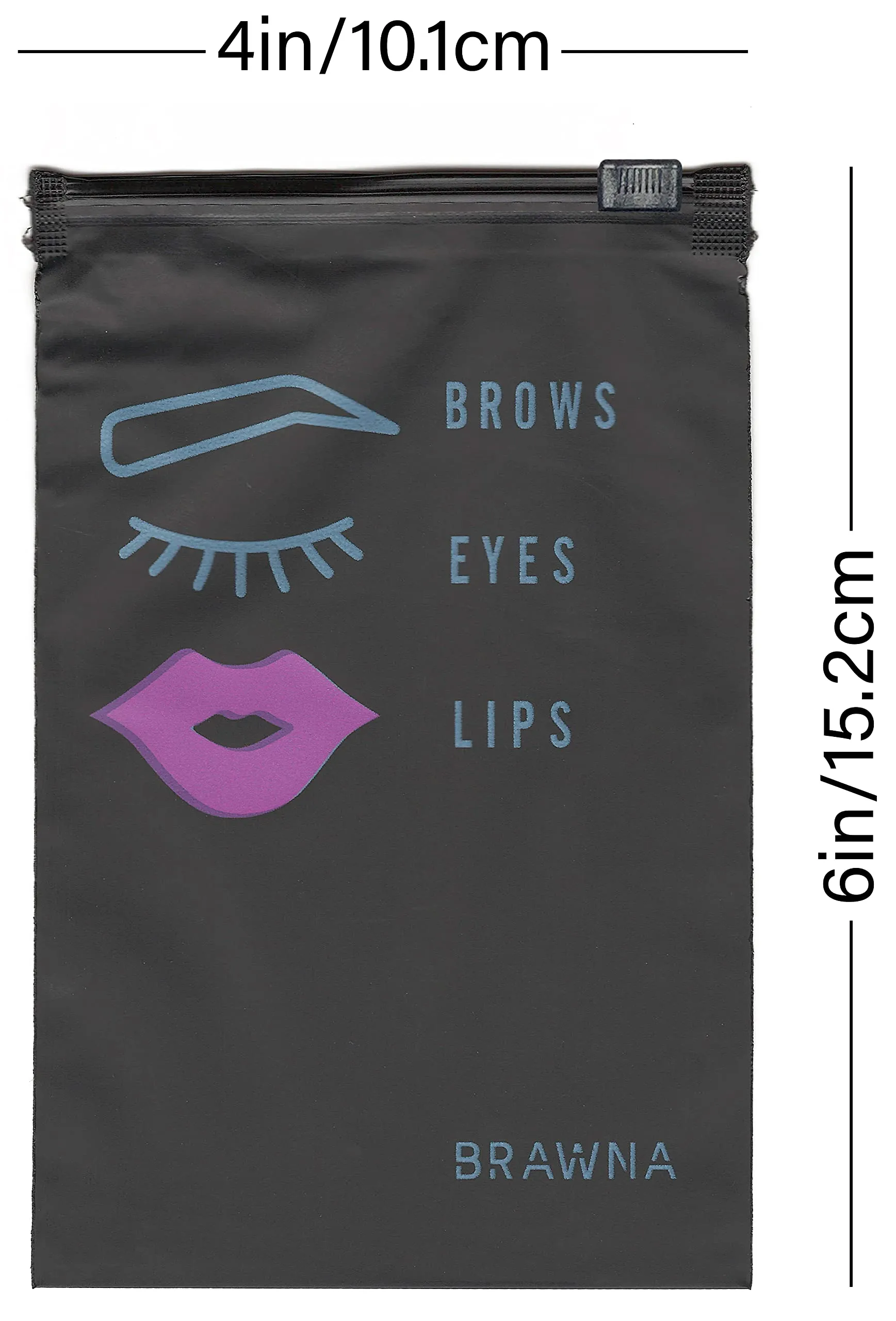 BRAWNA 50 Pck MIcroblading Aftercare Instructions Cards with 50 Pck Black Aftercare Bags - PMU Supplies - Microblading Kit