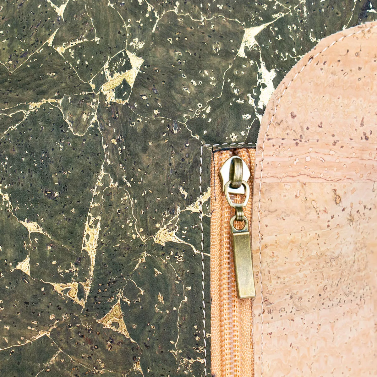Cork Women's Crossbody Bag with Zippers BAGP-278