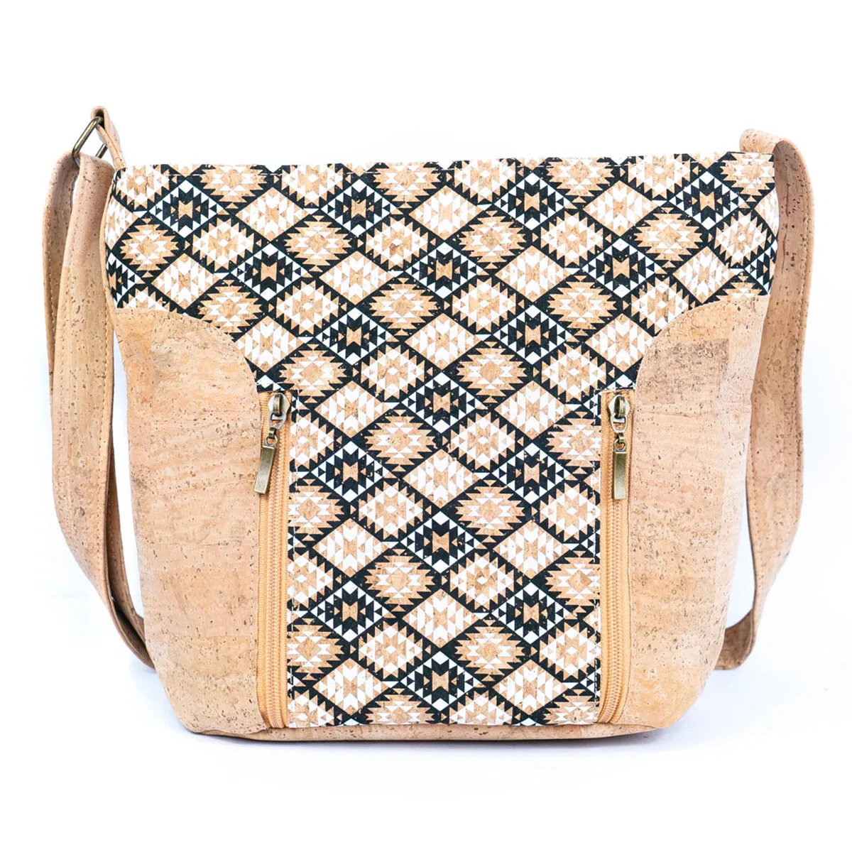 Cork Women's Crossbody Bag with Zippers BAGP-278