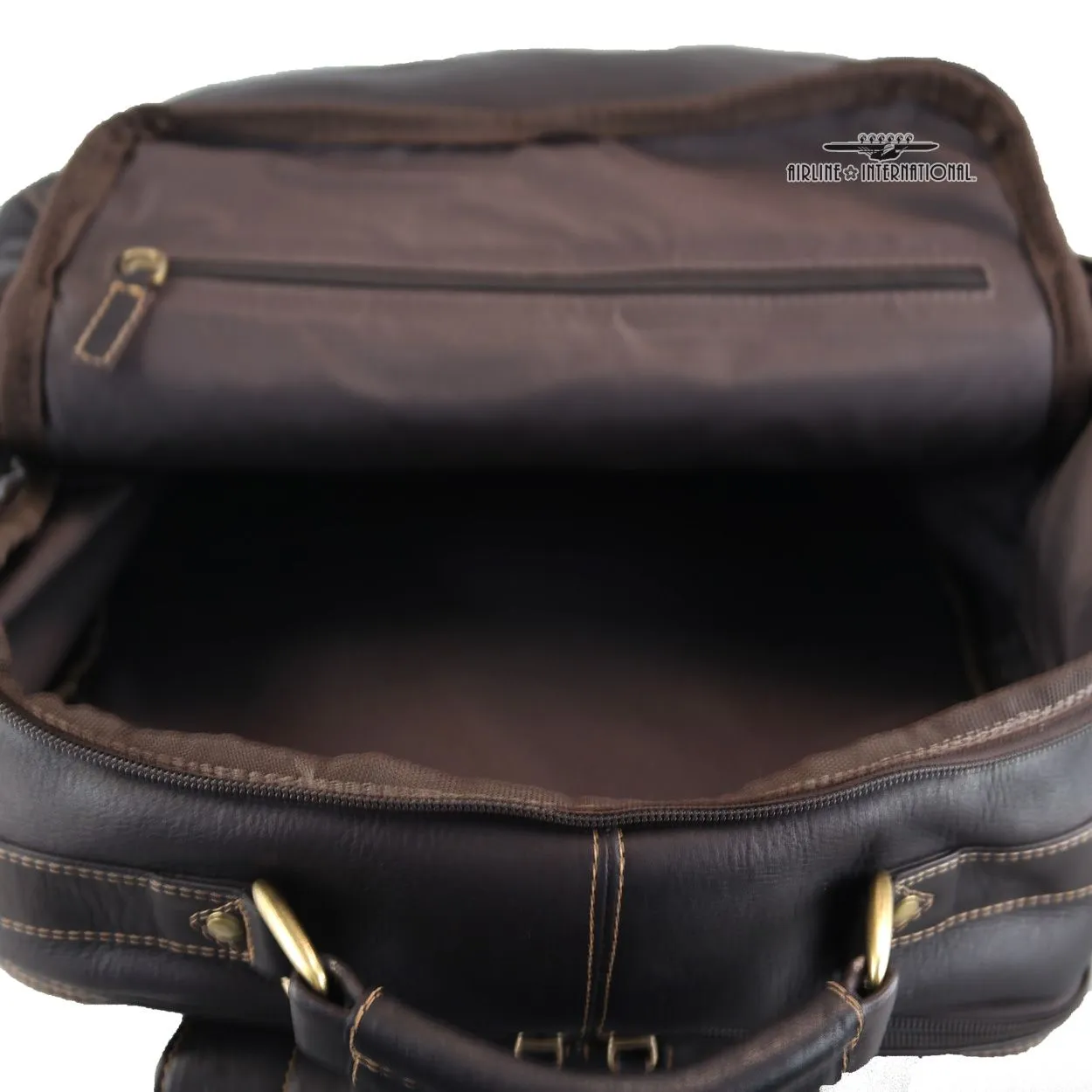 DayTrekr Collection Leather Deluxe Backpack