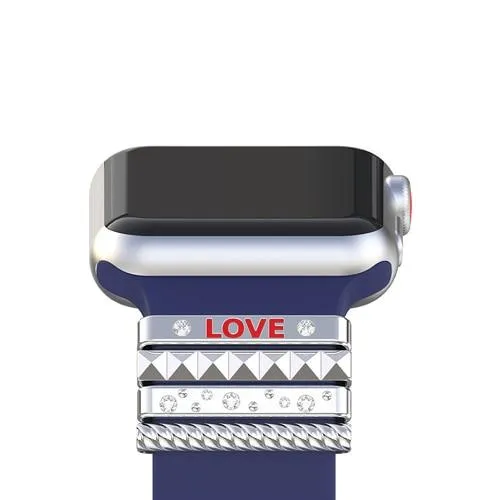 Decorative Ornament Steel LOVE Design for Apple Watch Original Straps