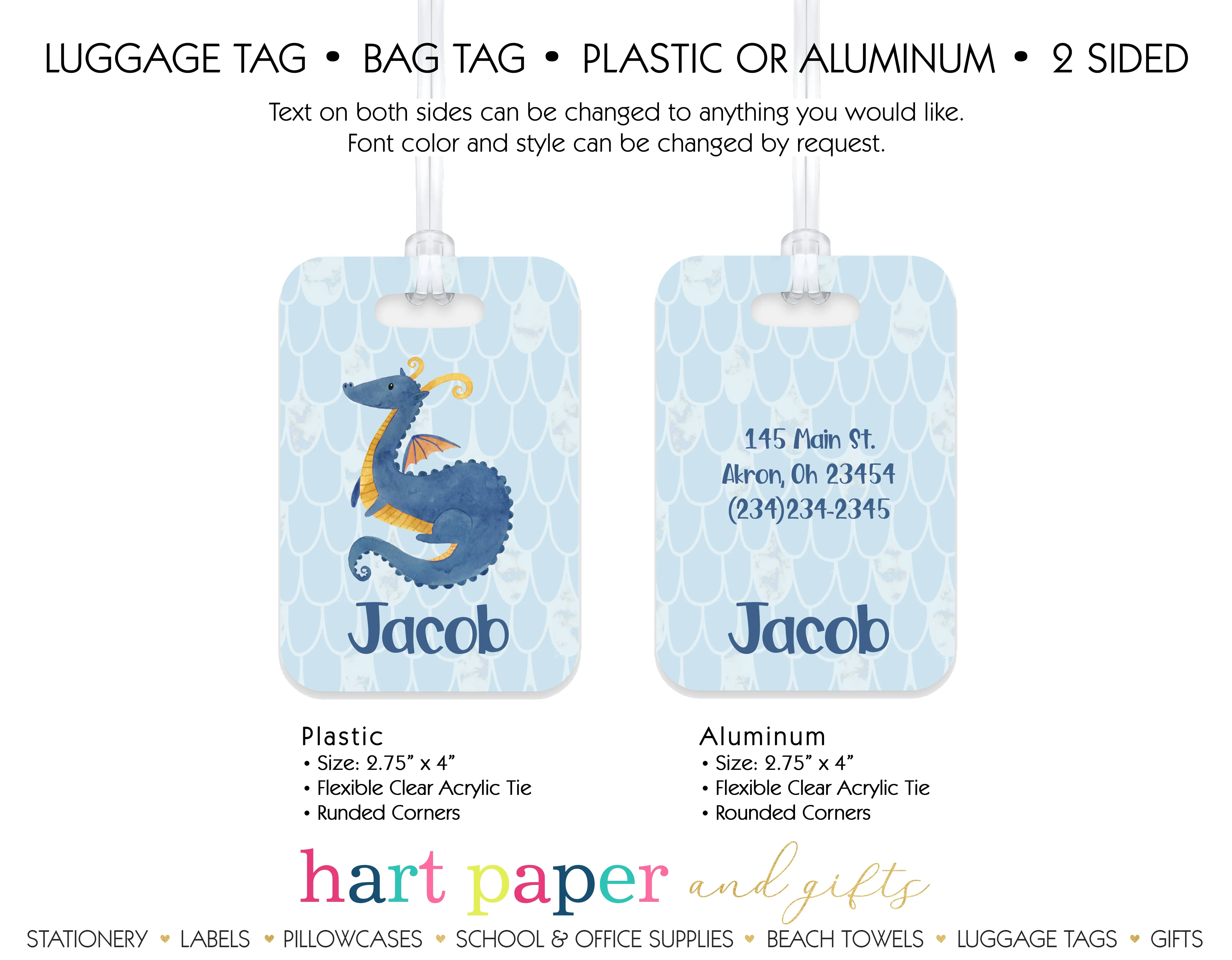 Dragon Luggage Bag Tag