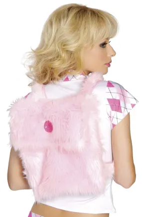Fur Backpack Baby Pink