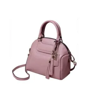 Graceful Tassel and Solid Color Design Tote Bag For Women - Pink