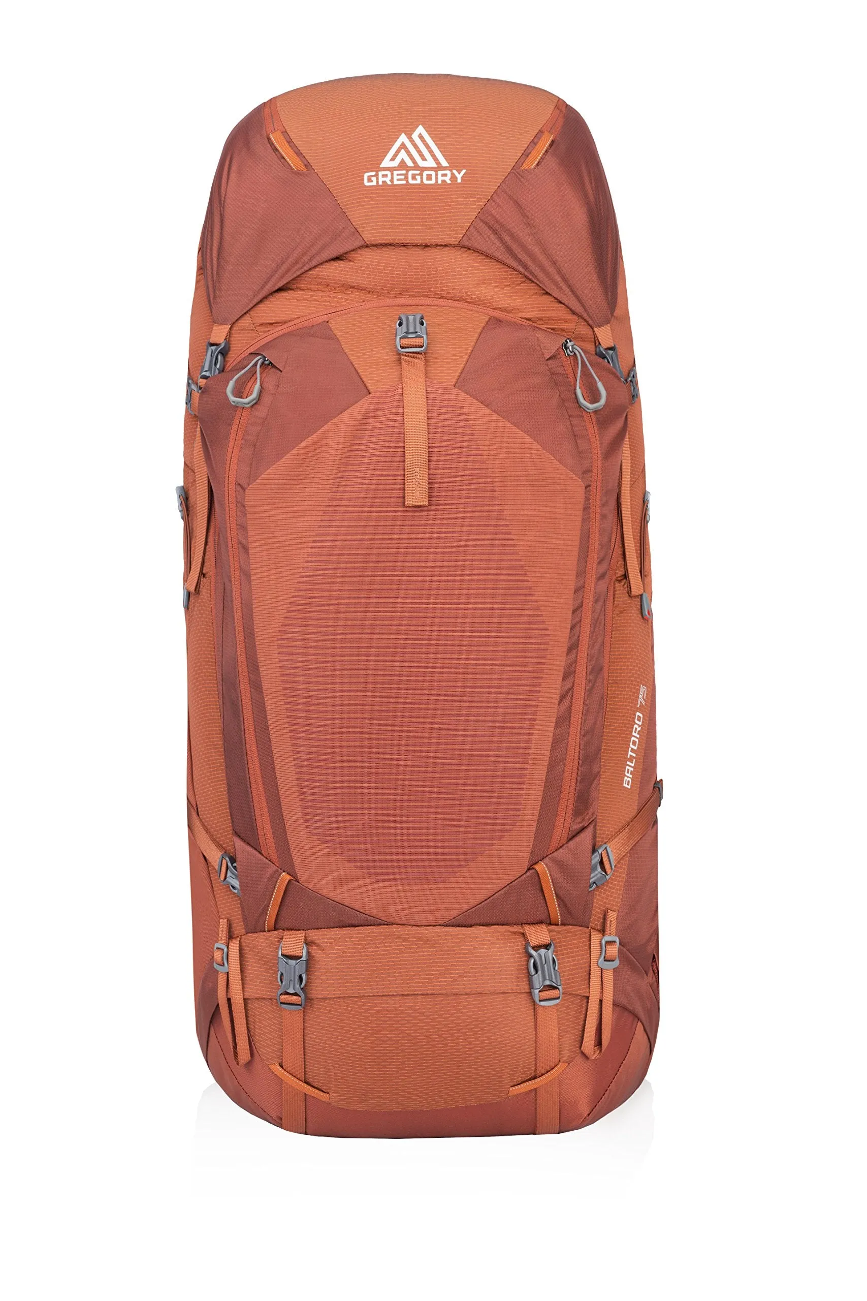 Gregory Mountain Products Men's Baltoro 75 Liter Backpack, Ferrous Orange, Small