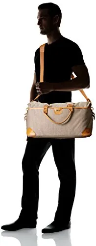 Hartmann Herringbone Luxe Softside Weekend Duffel, Terracotta Herringbone, One Size