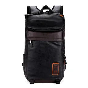 High Capacity Vintage Patchwork Leather Backpack