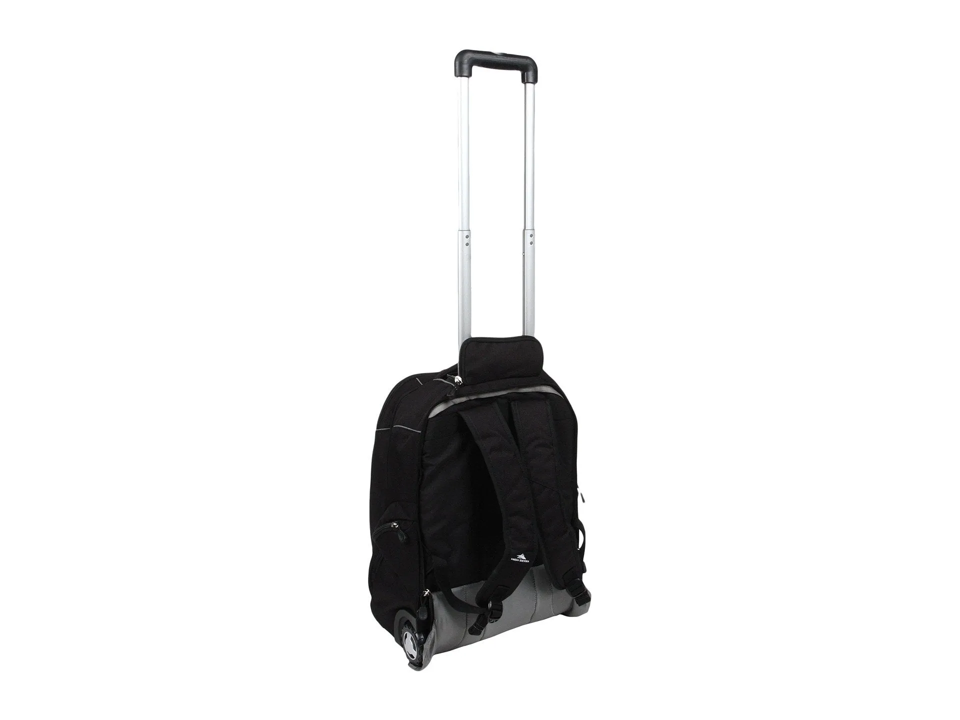 High Sierra Powerglide Lightweight Wheeled Laptop Backpack, fits most 17-inch laptop models, Ideal for High School and College Students Black