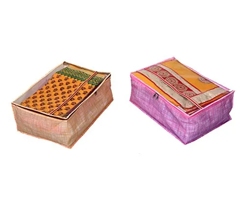 Kuber Industries 2 Piece Non Woven Saree Cover Set (KUB568)