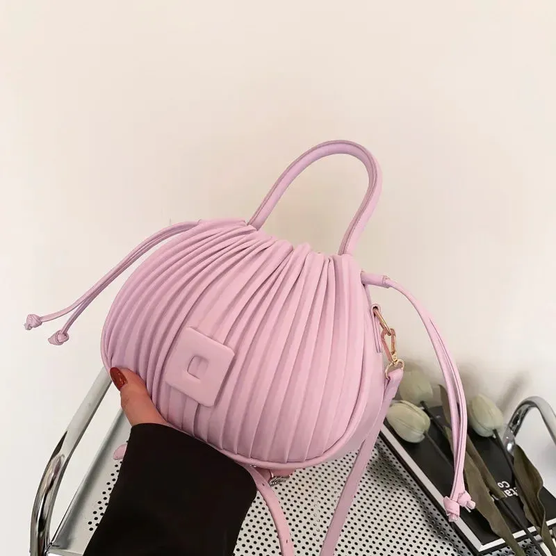 Lady Glams Vintage PU Leather Crossbody Bag