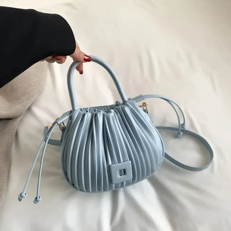 Lady Glams Vintage PU Leather Crossbody Bag