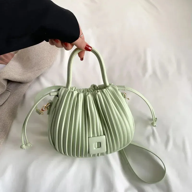 Lady Glams Vintage PU Leather Crossbody Bag