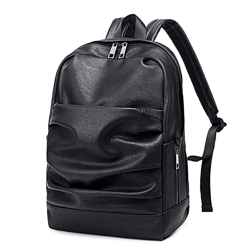 Large Pleated front zip pocket Waterproof Luggage Laptop Backpacks on wheels