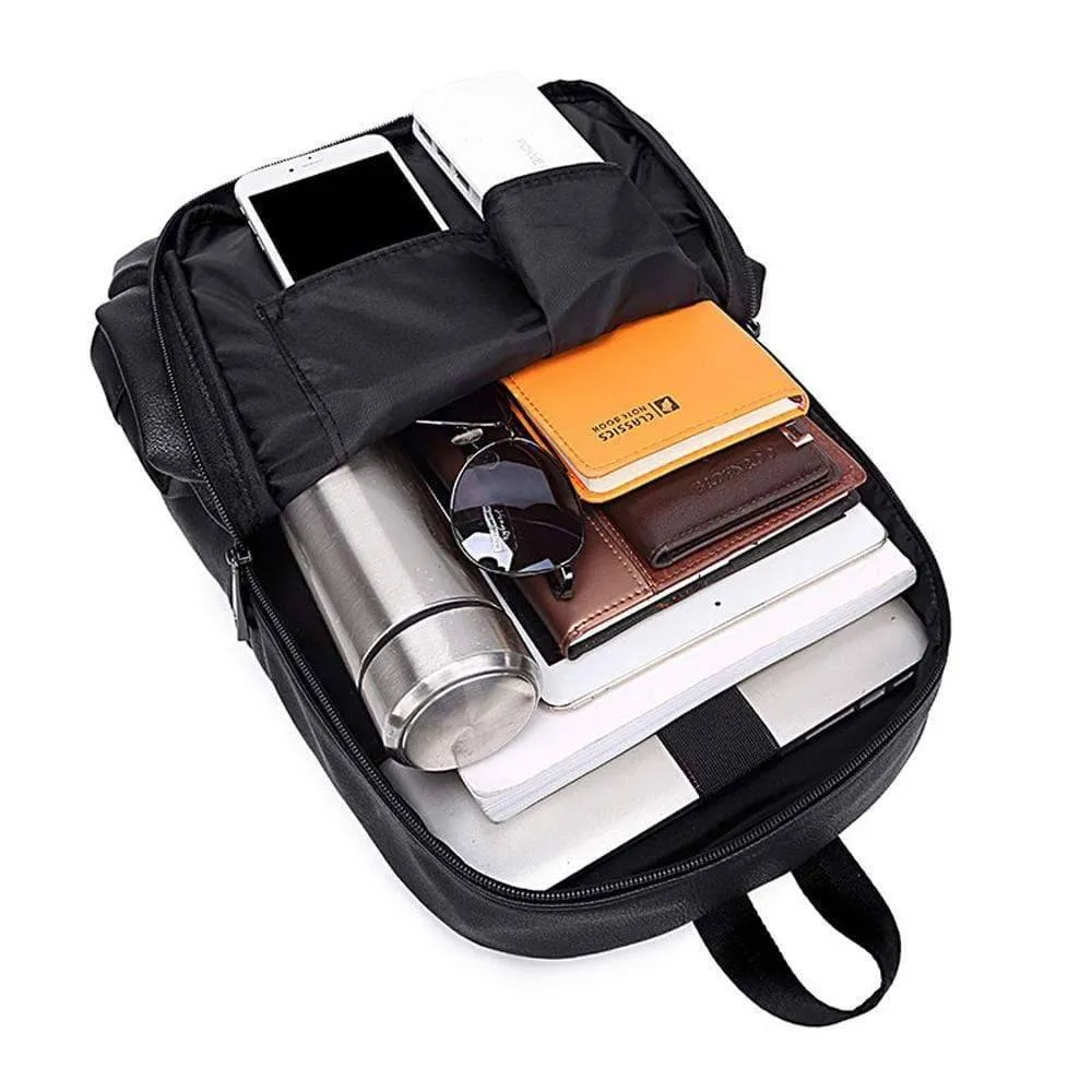 Large Pleated front zip pocket Waterproof Luggage Laptop Backpacks on wheels