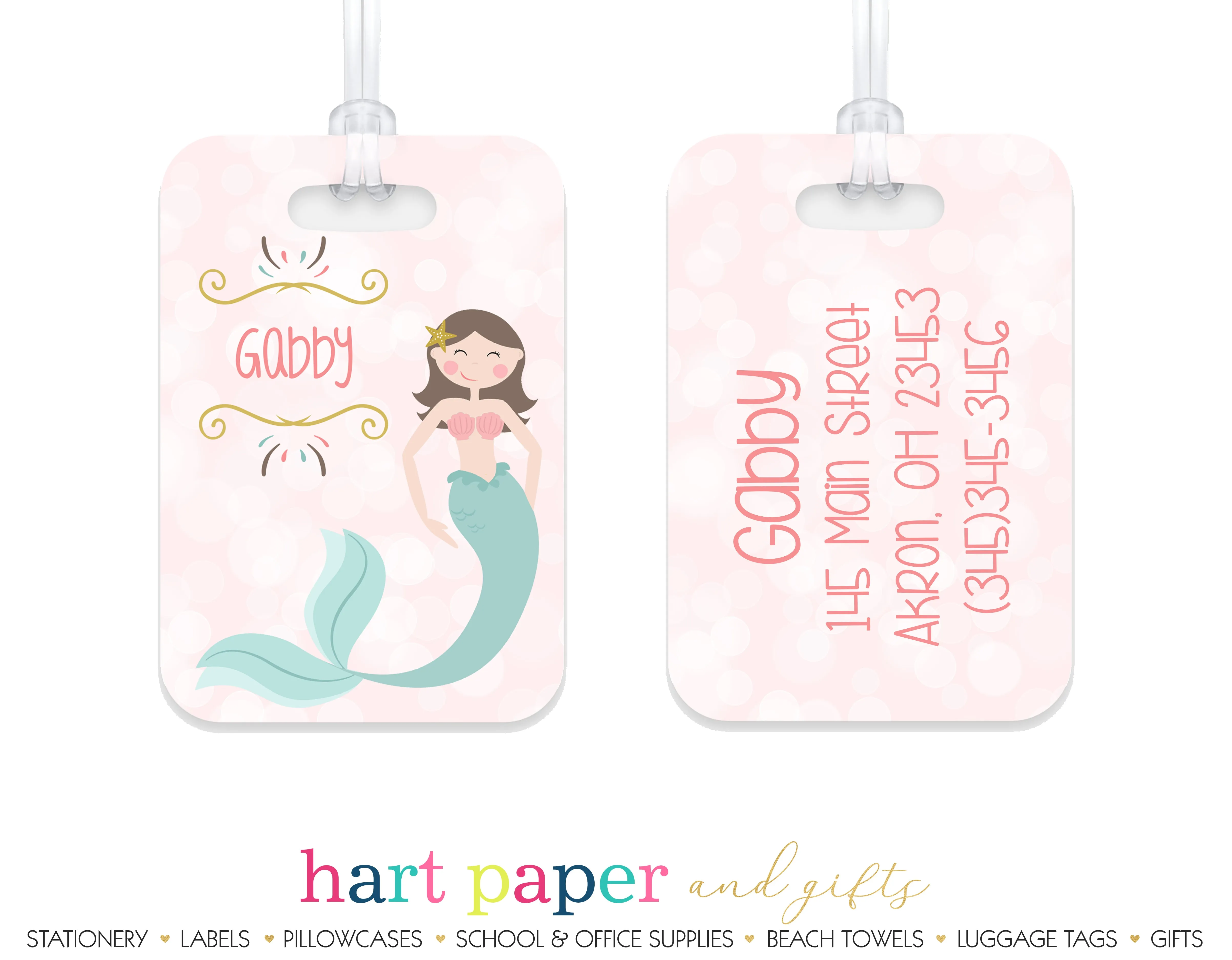 Mermaid Luggage Bag Tag