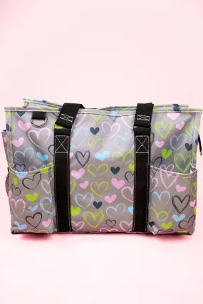 NGIL Heart And Soul Utility Tote with Black Trim