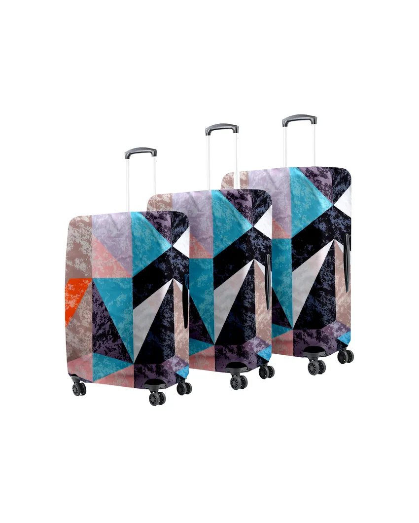 ONLY LUGGAGE COVER | Travel-Friendly Polyester Stretchable Printed Protective Luggage Bag Cover