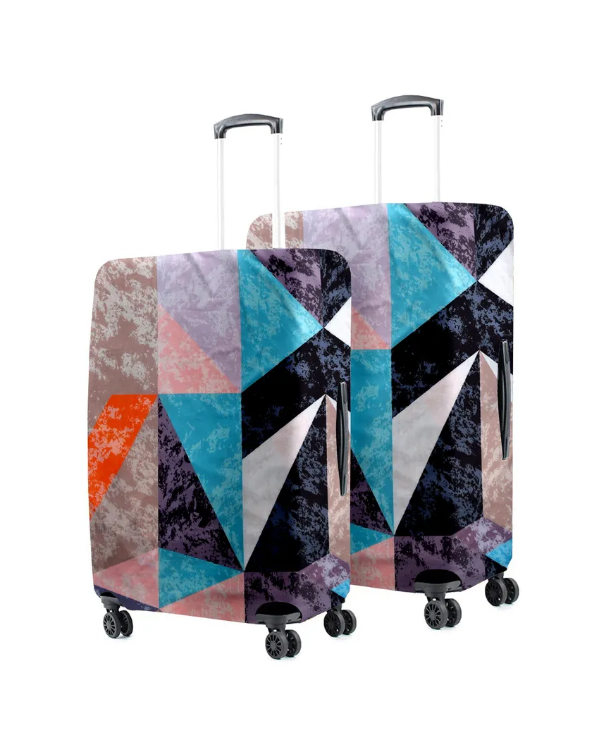 ONLY LUGGAGE COVER | Travel-Friendly Polyester Stretchable Printed Protective Luggage Bag Cover