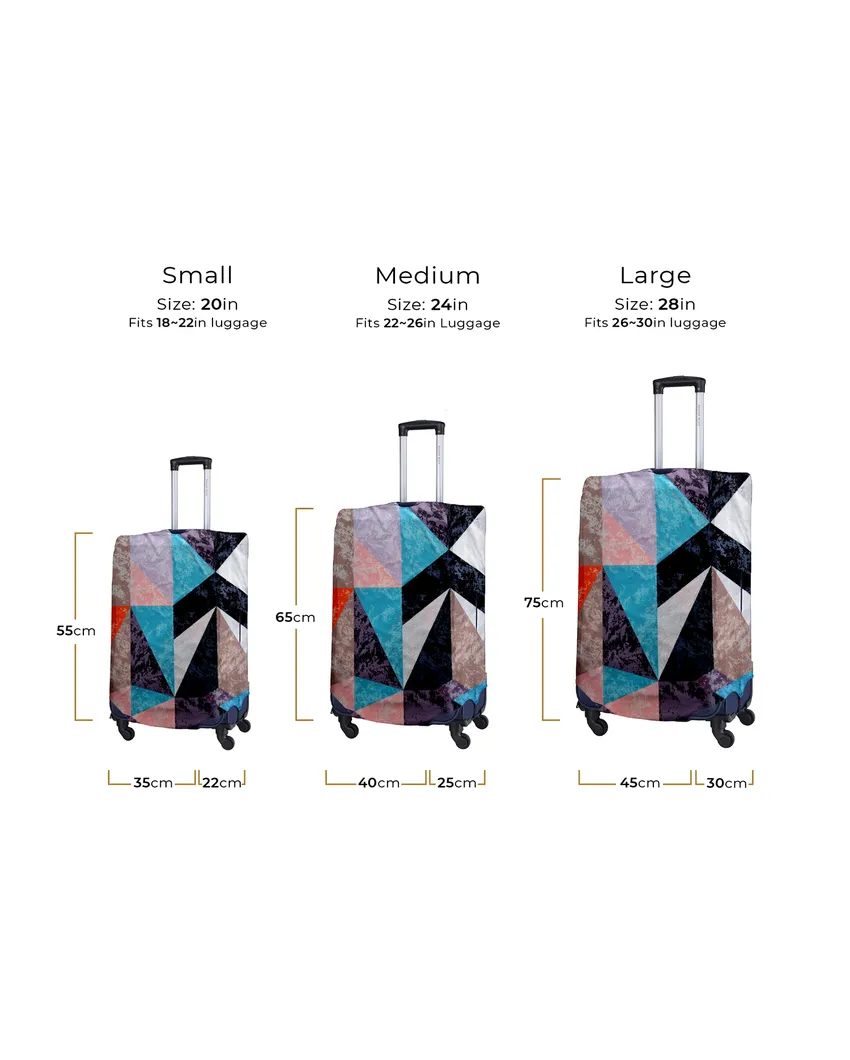 ONLY LUGGAGE COVER | Travel-Friendly Polyester Stretchable Printed Protective Luggage Bag Cover