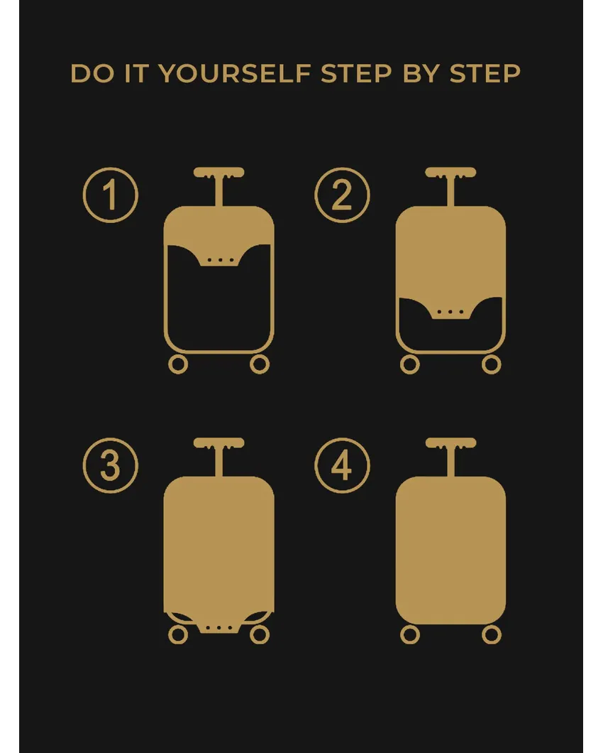 ONLY LUGGAGE COVER | Travel-Friendly Polyester Stretchable Printed Protective Luggage Bag Cover