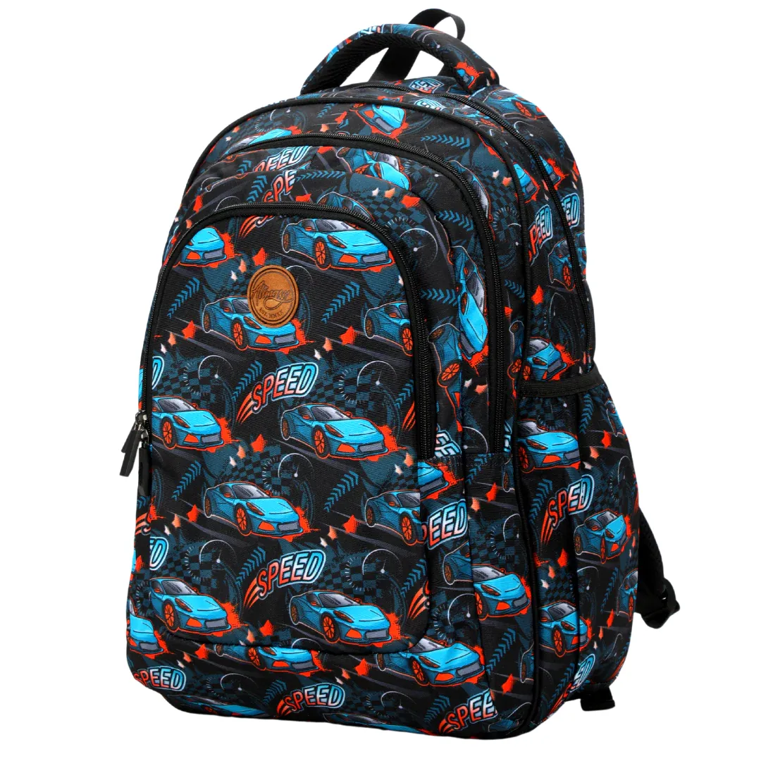 Racing Cars Large Backpack