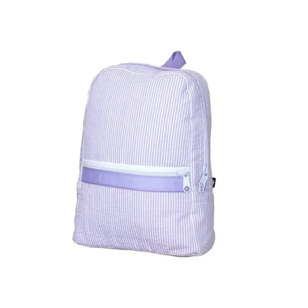 Seersucker Backpack- Medium