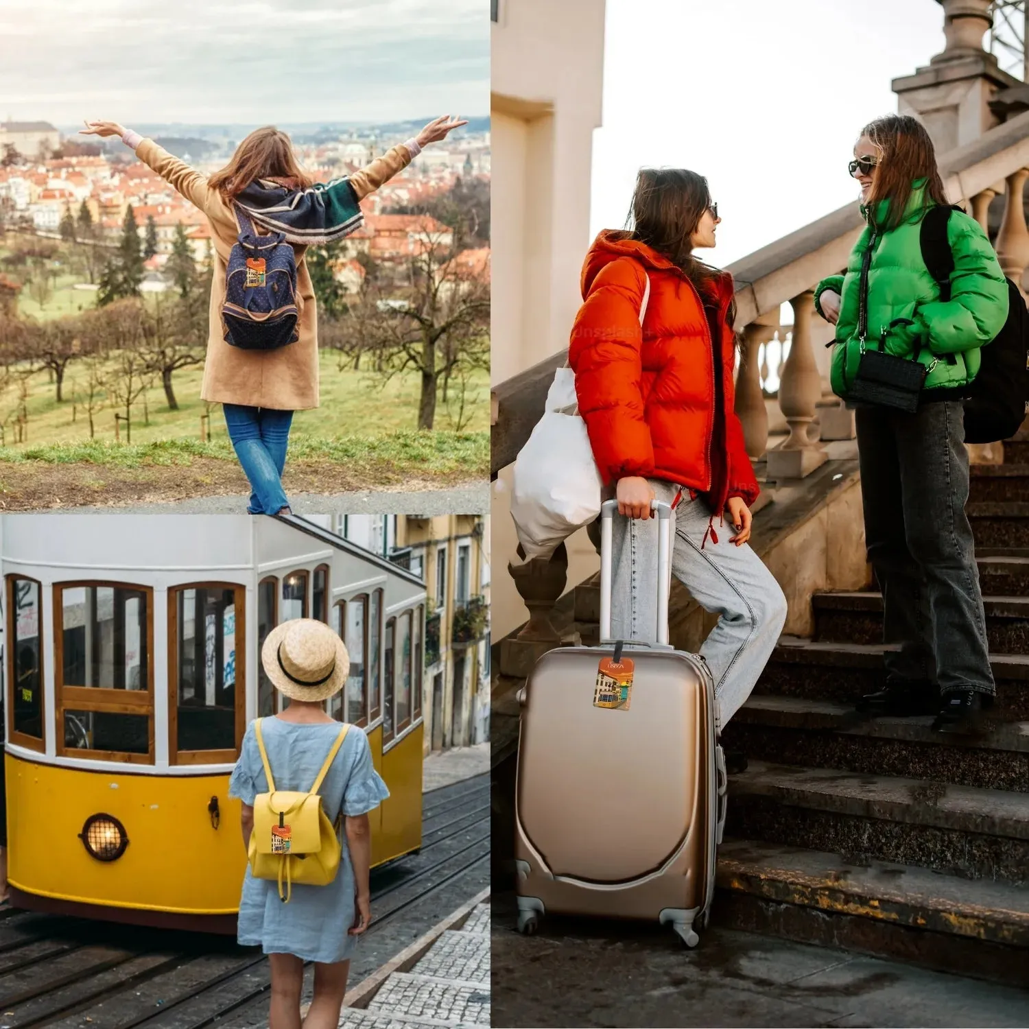 Smart Bag Security Tag - Lisbon  [Pack 2]