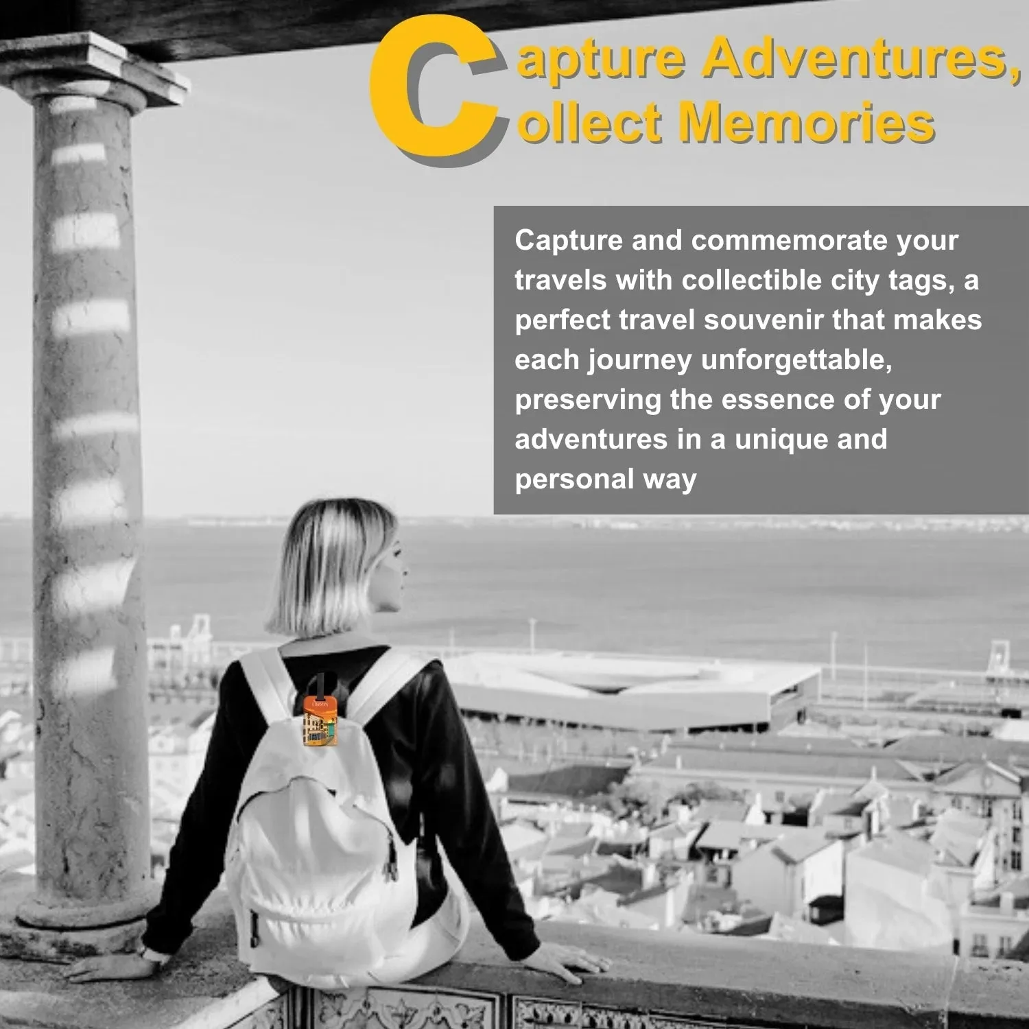 Smart Bag Security Tag - Lisbon  [Pack 2]