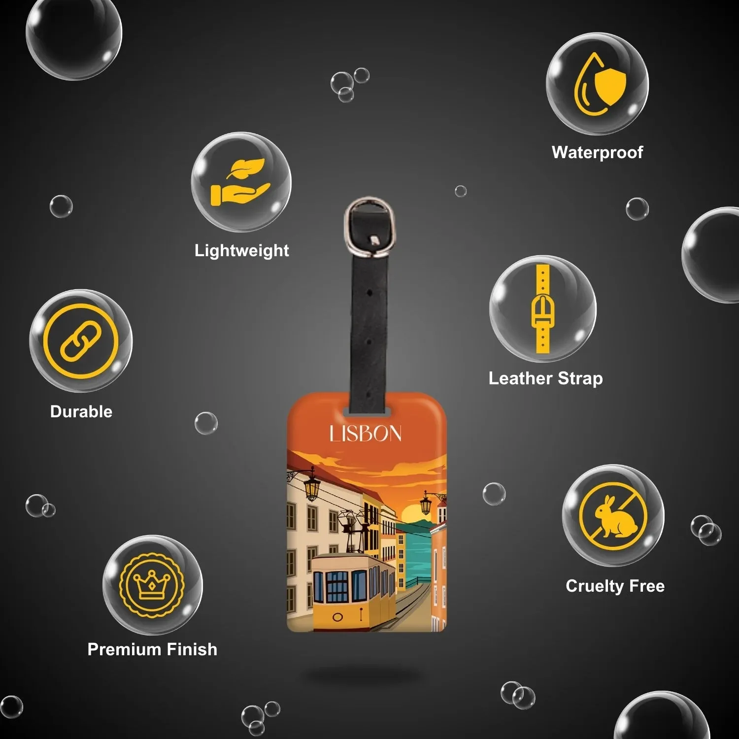 Smart Bag Security Tag - Lisbon  [Pack 2]