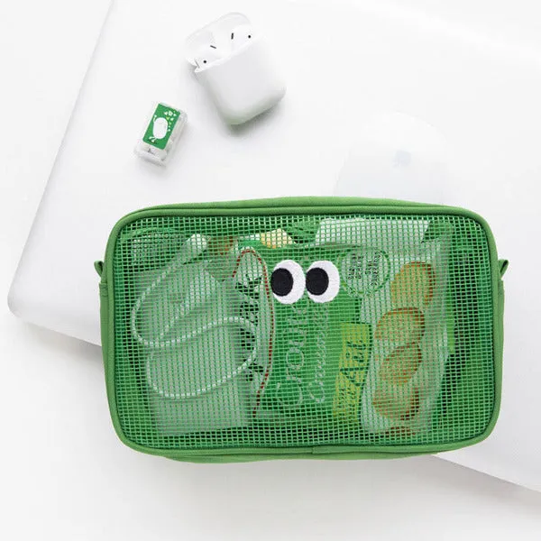 Stylish Mesh Makeup Bag - Organize Your Beauty Essentials