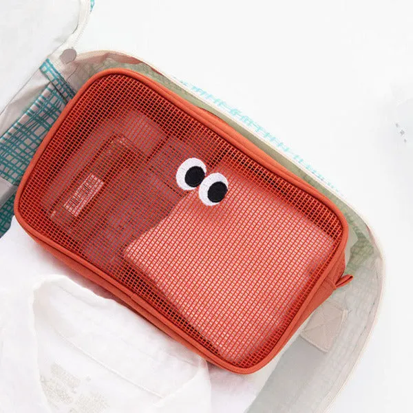 Stylish Mesh Makeup Bag - Organize Your Beauty Essentials