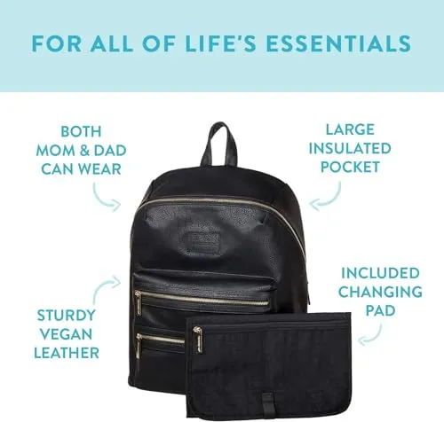 The Honest Company City Backpack, 5 lb, Black