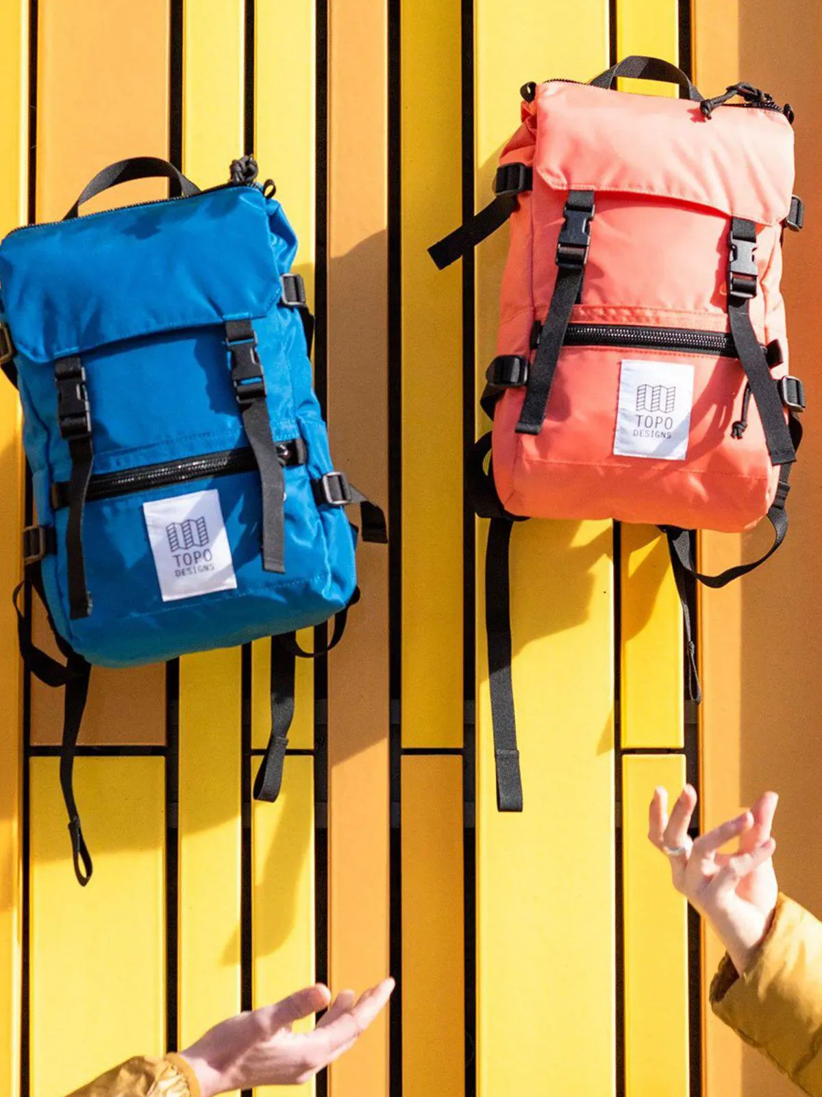 Topo Designs Rover Pack Mini Blue Red Forest