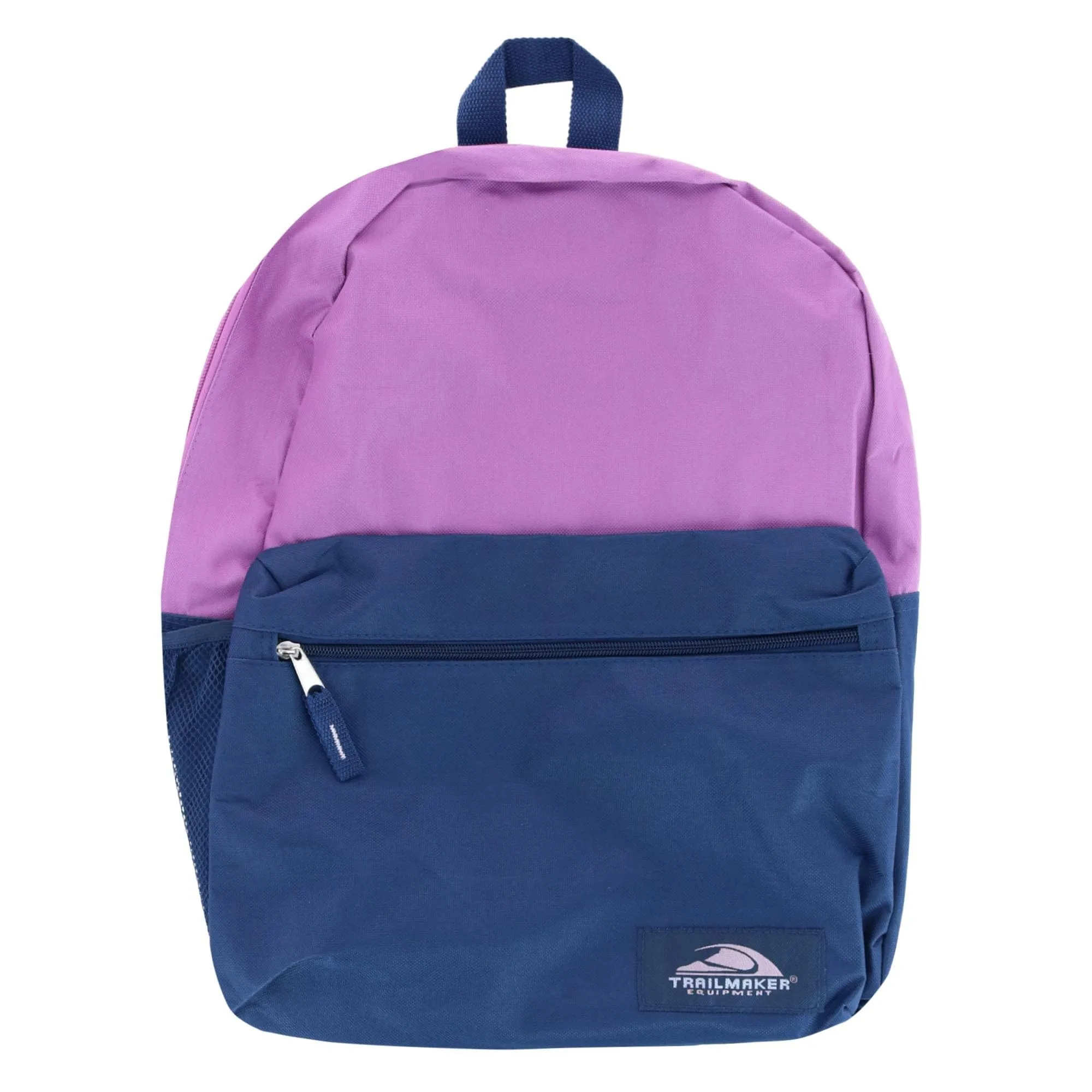 Trailmaker Girl's Trailmaker 18-Inch Two-Tone Backpack with Front Pocket