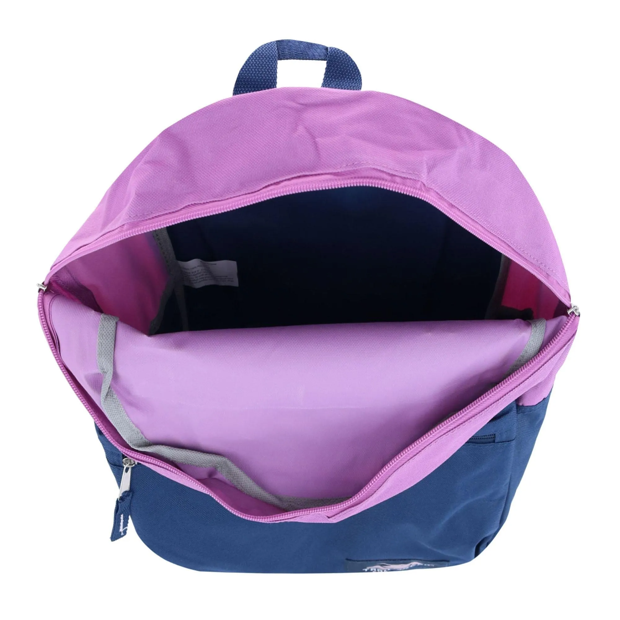 Trailmaker Girl's Trailmaker 18-Inch Two-Tone Backpack with Front Pocket