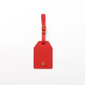 Travel Identifing Tag - Pebbled Red