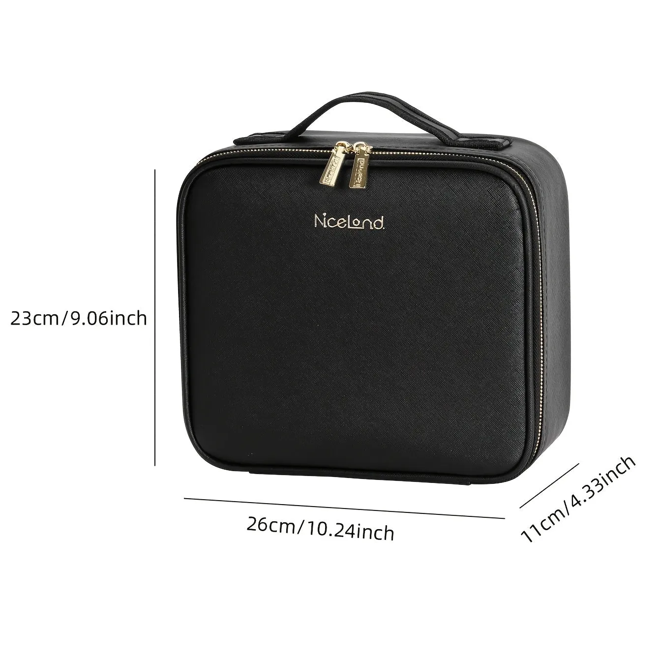 Travel Makeup Bag With LED Lighted & Mirror