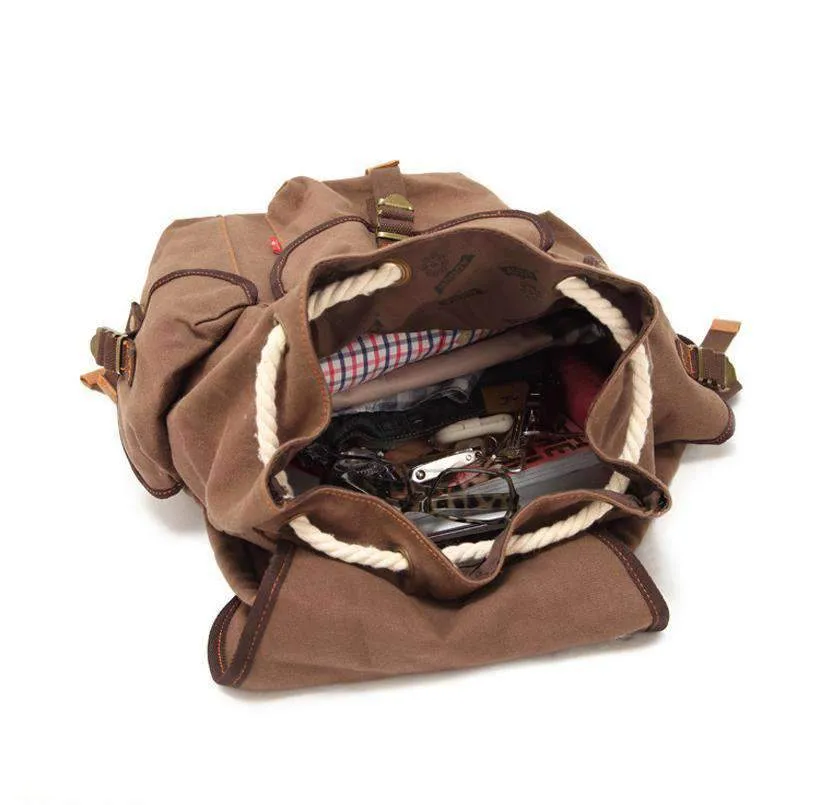 Vintage Rucksack Travel Backpack